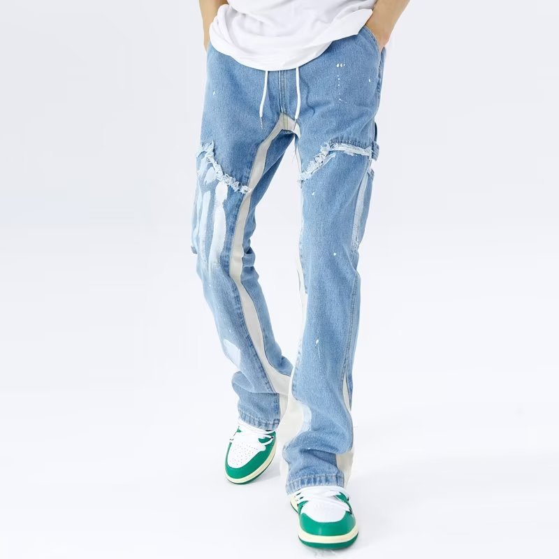 Distressed Slim Denim