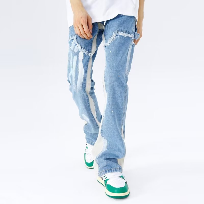 Distressed Slim Denim